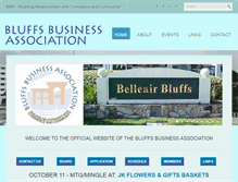 Tablet Screenshot of bluffsbusinessassociation.com